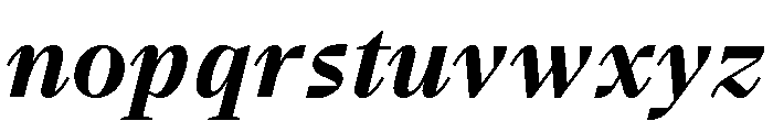 BVHBart BoldItalic Font LOWERCASE