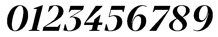 BVHBart DisplayBoldItalic Font OTHER CHARS