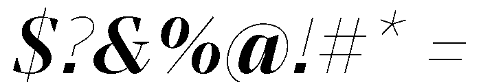 BVHBart DisplayBoldItalic Font OTHER CHARS