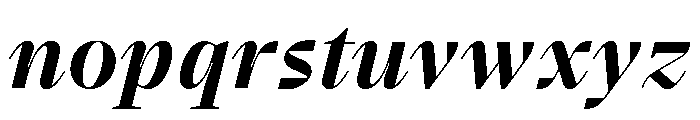 BVHBart DisplayBoldItalic Font LOWERCASE