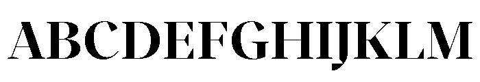 BVHBart DisplayHeavy Font UPPERCASE