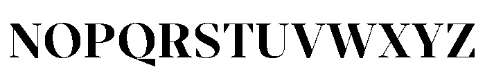 BVHBart DisplayHeavy Font UPPERCASE