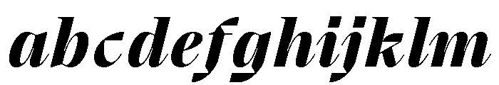 BVHBart DisplayHeavyItalic FONT