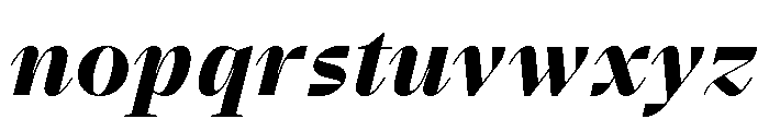BVHBart DisplayHeavyItalic Font LOWERCASE