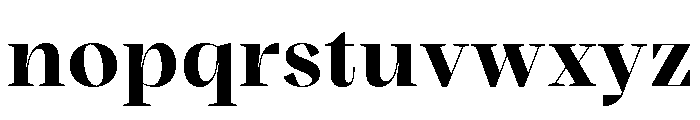 BVHBart DisplayHeavy Font LOWERCASE