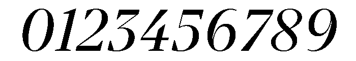 BVHBart DisplayItalic Font OTHER CHARS