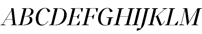 BVHBart DisplayItalic Font UPPERCASE