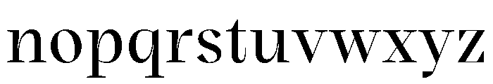 BVHBart DisplayRegular Font LOWERCASE