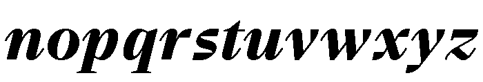 BVHBart HeavyItalic Font LOWERCASE