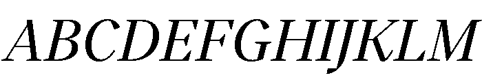 BVHBart Italic Font UPPERCASE