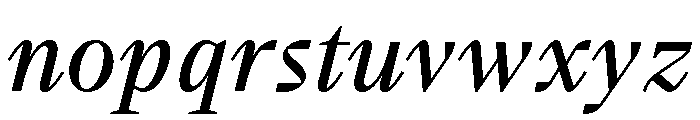 BVHBart Italic Font LOWERCASE
