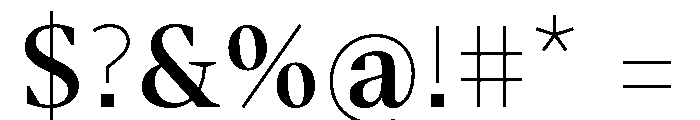 BVHBart Medium Font OTHER CHARS
