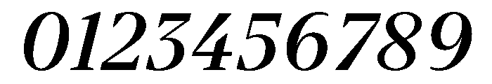 BVHBart MediumItalic Font OTHER CHARS