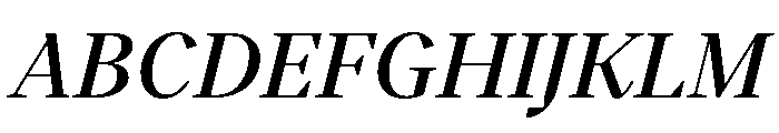 BVHBart MediumItalic Font UPPERCASE