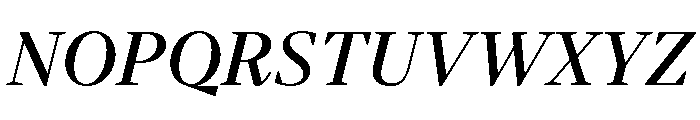 BVHBart MediumItalic Font UPPERCASE