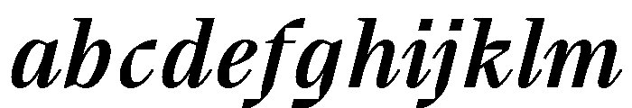 BVHBart MediumItalic FONT