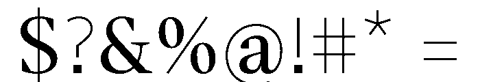 BVHBart Regular Font OTHER CHARS
