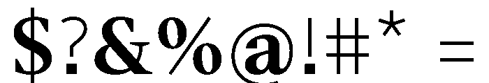 BVHBart TextBold Font OTHER CHARS