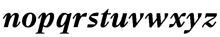 BVHBart TextBoldItalic Font LOWERCASE