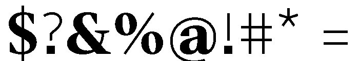 BVHBart TextHeavy Font OTHER CHARS