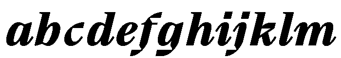 BVHBart TextHeavyItalic FONT