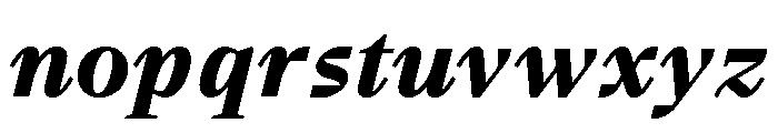 BVHBart TextHeavyItalic Font LOWERCASE