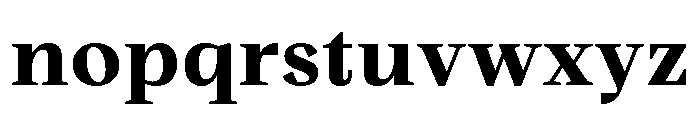 BVHBart TextHeavy Font LOWERCASE