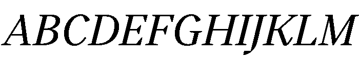 BVHBart TextItalic Font UPPERCASE
