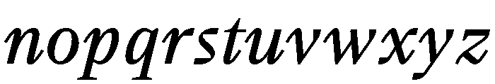 BVHBart TextItalic Font LOWERCASE