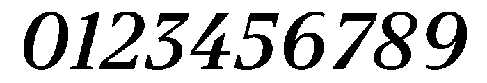 BVHBart TextMediumItalic Font OTHER CHARS