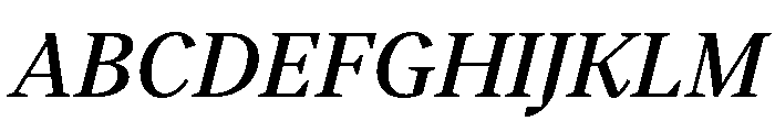 BVHBart TextMediumItalic Font UPPERCASE