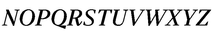 BVHBart TextMediumItalic Font UPPERCASE