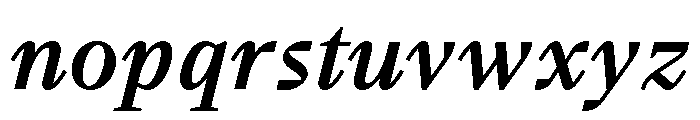 BVHBart TextMediumItalic Font LOWERCASE