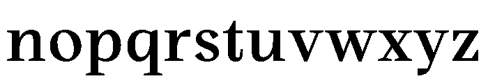 BVHBart TextMedium Font LOWERCASE