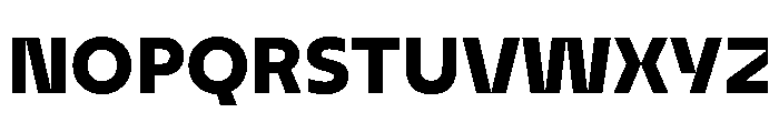 BVHEddi Heavy Font UPPERCASE