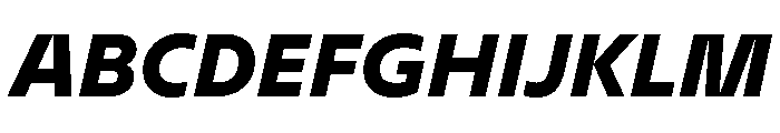 BVHEddi HeavyItalic Font UPPERCASE
