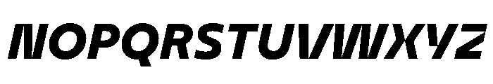 BVHEddi HeavyItalic Font UPPERCASE