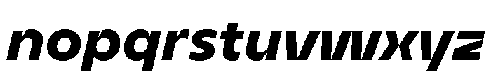 BVHEddi HeavyItalic Font LOWERCASE