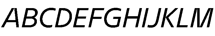 BVHEddi Italic Font UPPERCASE