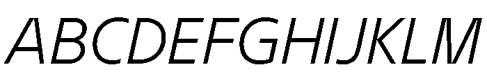BVHEddi LightItalic Font UPPERCASE
