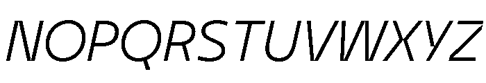 BVHEddi LightItalic Font UPPERCASE