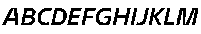 BVHEddi MediumItalic Font UPPERCASE
