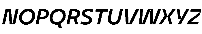 BVHEddi MediumItalic Font UPPERCASE