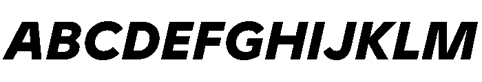 BVHEddiGrotesk HeavyItalic Font UPPERCASE