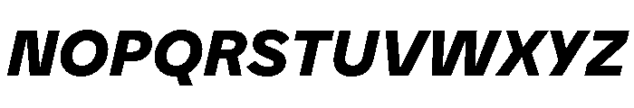 BVHEddiGrotesk HeavyItalic Font UPPERCASE