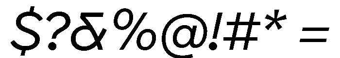 BVHEddiGrotesk Italic Font OTHER CHARS