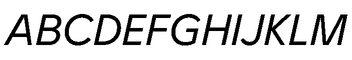 BVHEddiGrotesk Italic Font UPPERCASE