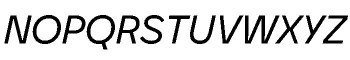 BVHEddiGrotesk Italic Font UPPERCASE