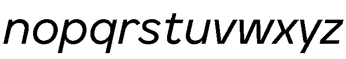 BVHEddiGrotesk Italic Font LOWERCASE