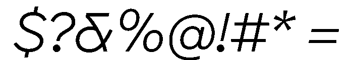 BVHEddiGrotesk LightItalic Font OTHER CHARS